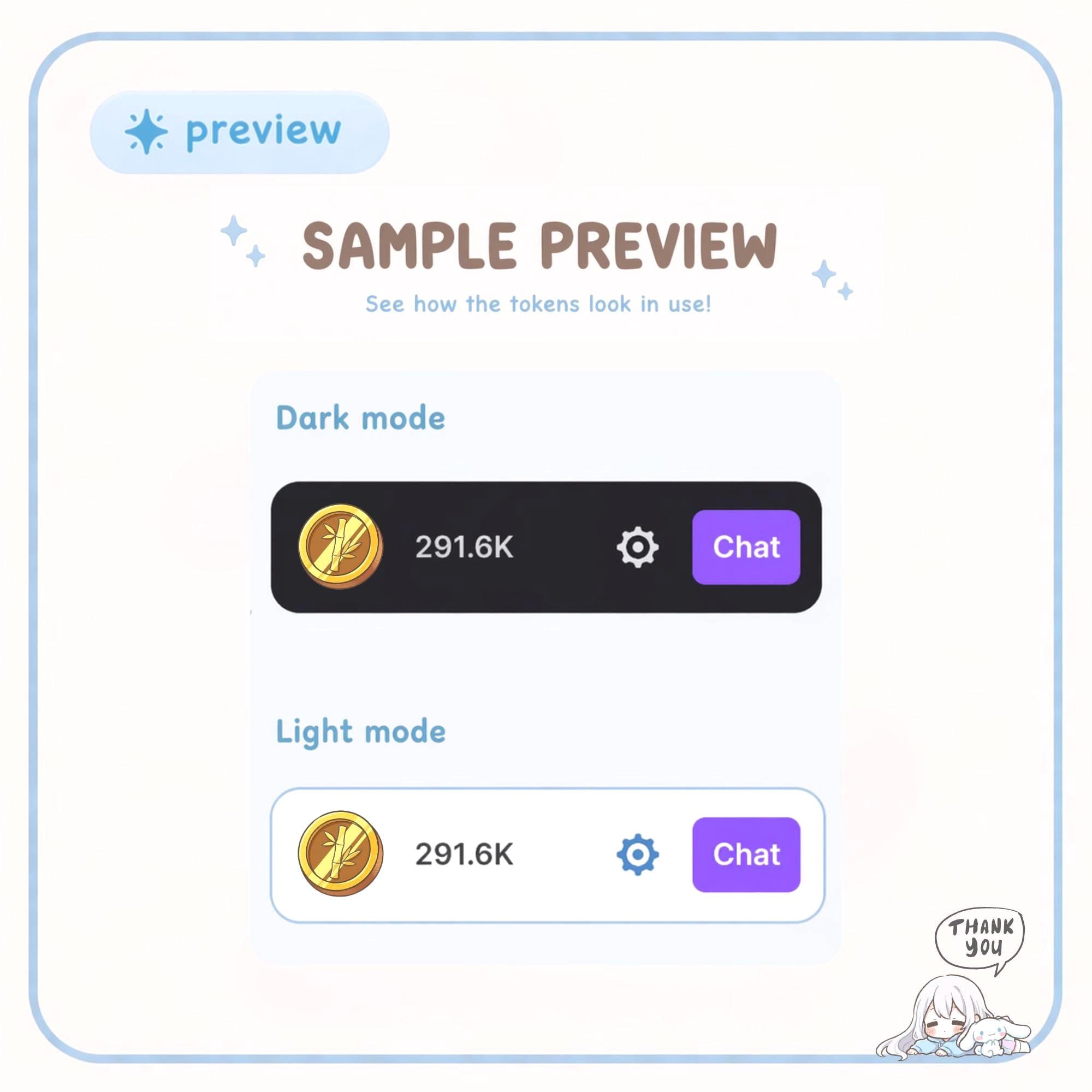 Bamboo Token Twitch Channel Point Icon | Cute Japanese Coin Stream ...