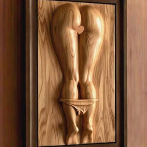 STL Model for 3D Print and CNC Router, Modern Abstract Relief (Digital Download)