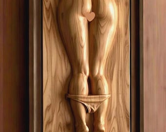 STL Model for 3D Print and CNC Router, Modern Abstract Relief (Digital Download)