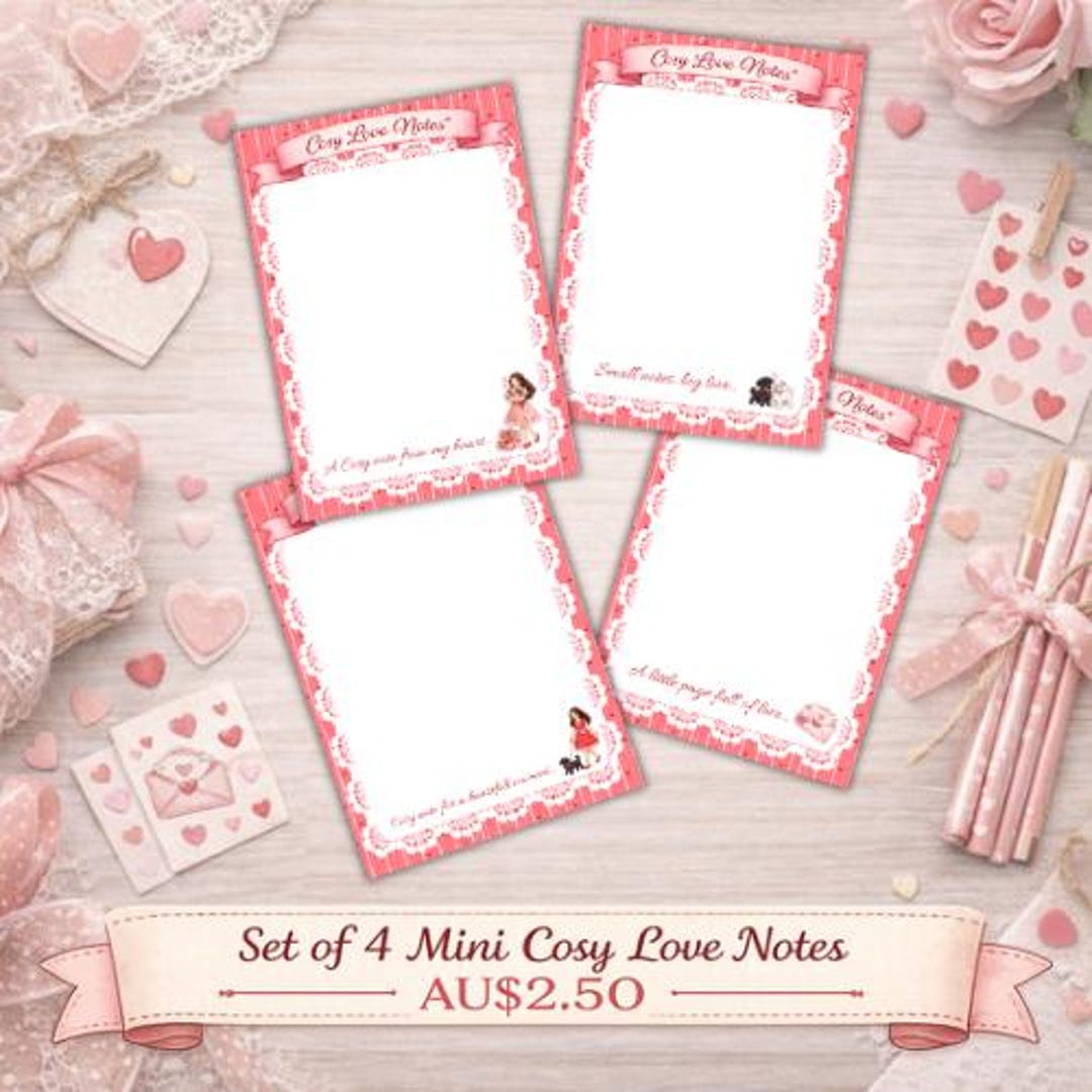 Cosy Mini Love Notes | Printable Valentine Love Notes | Cosy Girl ...