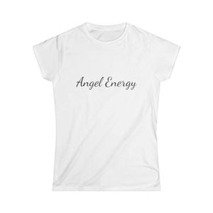 Angel Energy Tee | Script Text, Minimal Spiritual Shirt