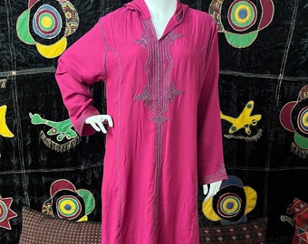 Vintage Moroccan Caftan with Hood Djellaba