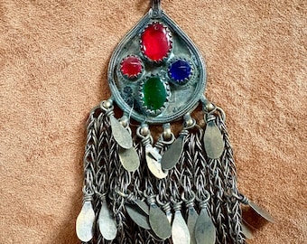 Vintage Kuchi Pendant Tribal Fusion Belly Dance DIY Costume and Jewelry Supply