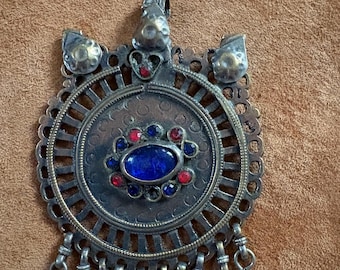 Vintage Kuchi Pendant Tribal Fusion Belly Dance DIY Costume and Jewelry Supply