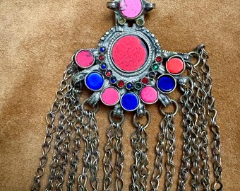 Vintage Kuchi Pendant Tribal Fusion Belly Dance DIY Costume and Jewelry Supply