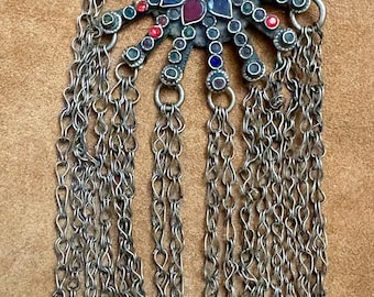 Vintage Kuchi Pendant Tribal Fusion Belly Dance Renaissance Faire Costume