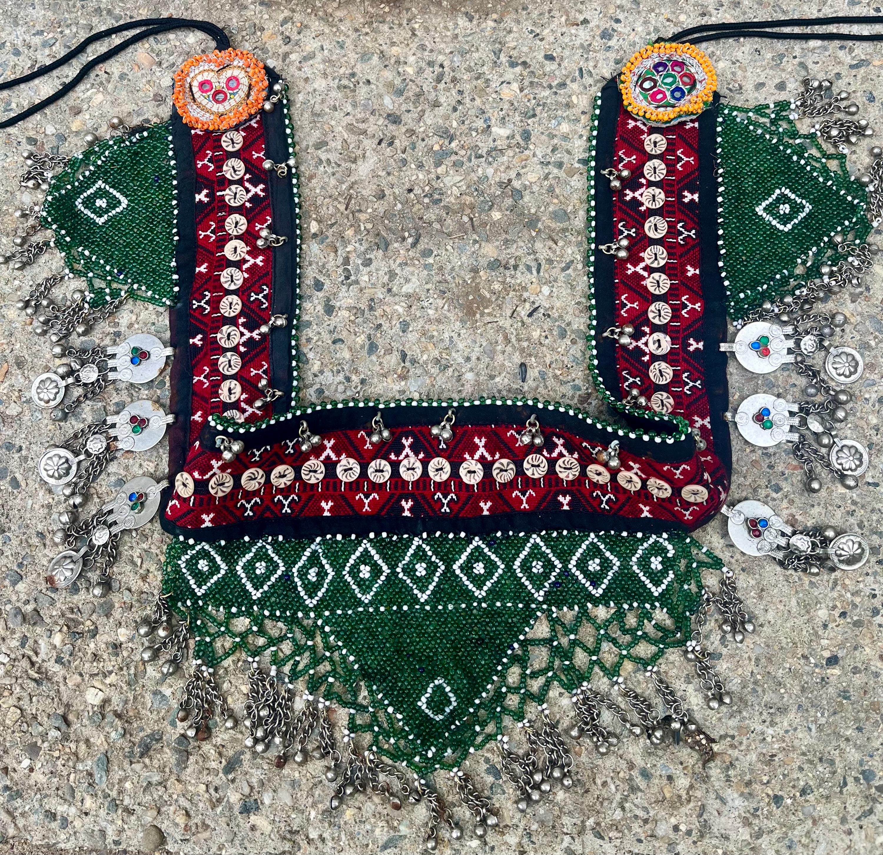 Unique Kuchi Tribal Fusion Beaded Belt Amazon.com: Duel On Jewel Afghan Kuchi Tribal Medallion  main image 3