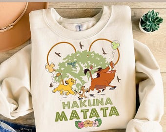 Disney The Lion King Ready To Press, Disney Hakuna Matata DTF, Disney Simba And Timon DTF,WDW Disneyland Ready To Press,Animal Kingdom Shirt