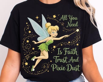 Princess Tinker Bell Ready To Press, Disney Princess Tinker Bell DTF, Princesses DTF Transfer, Princess Tinker Bell Shirt, Disney Girls Trip