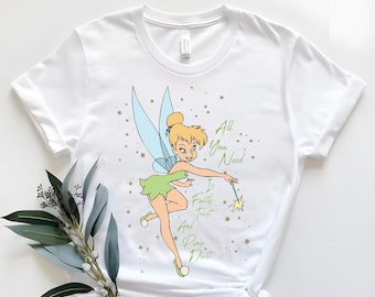 Princess Tinker Bell Ready To Press, Disney Princess Tinker Bell DTF, Princesses DTF Transfer, Princess Tinker Bell Shirt, Disney Girls Trip