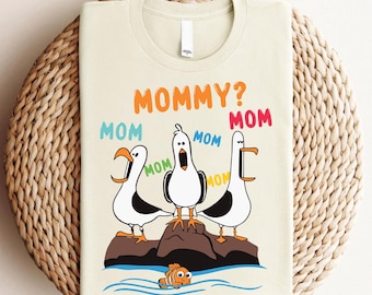 Finding Nemo Seagulls Mommy DTF,Finding Nemo Ready To Press,Disney Finding Nemo Characters DTF,Disneyland Trip DTF,Nemo & Dory Heat Transfer