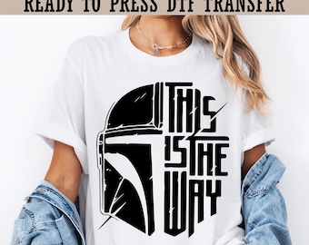 This Is The Way Ready To Press,Darth Vader DTF Transfer,Star Wars Group DTF Transfer,Star Wars Characters DTF,Star Wars Ship Heat Transfers