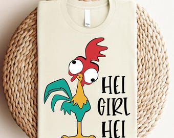 Disney Moana Hei Girl Hei DTF, Disney Moana Hei Hei Ready To Press, Hei Hei And Pua DTF, Disney Moana Hei Hei Shirt, Disney Moana Pua Shirt