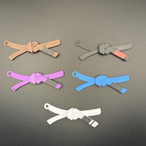 Brazilian Jiu-Jitsu, Kickboxing, Karate, Judo Belt Keyring | Martial Arts Gift
