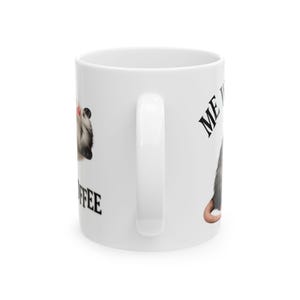 Funny Overstimulated Opossum Mug, Possum Coffee Meme, Large Coffee mug Best friend gift, Best selling items Coffee bar Gift for yourself image 12