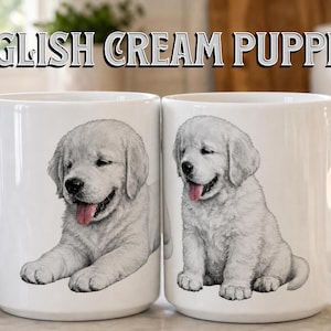 Golden Retriever Sketch Mug |Top Sellers puppy dog Mugs, Minimalist Dog Drawing Coffee Cup | Cute Puppy Illustration Gift for Dog Mom Dad