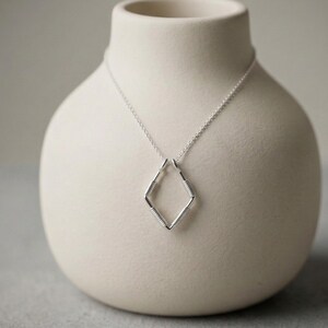 925er Silber Ringhalter-Halskette mit dicker Kette – Geschenk für Mutter, Geburtstag image 7
