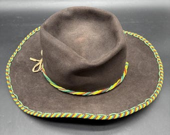 10X Beaver Cowboy Hat Ronan MT Hand Beaded Brim Western Fur Felt Custom