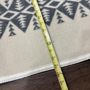 Pendleton Heroic Chief Filt Elfenbensvit Chief Kollektion 64x80 Ull Tillverkad USA NWT bild 11