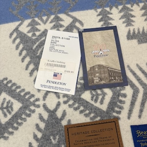 Bata Pendleton Silver Bark (64" x 80") Colección Beaver State Heritage Marfil imagen 4