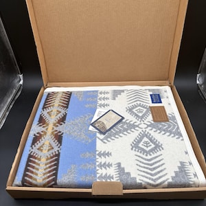 Bata Pendleton Silver Bark (64" x 80") Colección Beaver State Heritage Marfil imagen 1