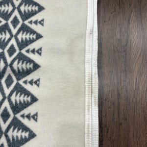 Pendleton Heroic Chief Filt Elfenbensvit Chief Kollektion 64x80 Ull Tillverkad USA NWT bild 7