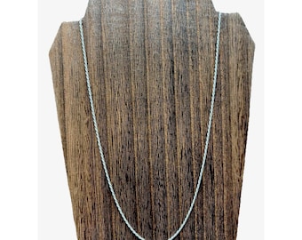 925 Sterling Silver Twisted Rope Chain Necklace 20" Italy Stamp 4.46g