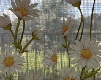 123Pcs Daisy Butterfly Window Clings for Spring & Summer – Double-Sided Floral Glass Decals for Home, Office Decor – 9 Sheets Removable