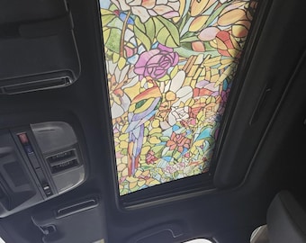 Spring Chapel Self-Adhesive Privacy Window Film – Floral Frosted Vinyl for Glass Doors & Windows, 17" x 78" Roll – Easy Peel and Stick Decor