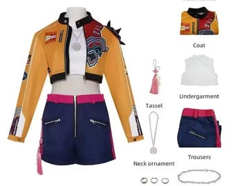 Handmade Purple Idol Cosplay Costume – Anime Style Outfit for Women Girls