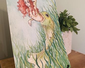 Sirena / impresión de obra de arte original