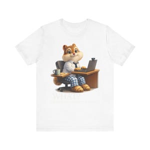 Profesional donde importa... Camiseta de ardilla WFH