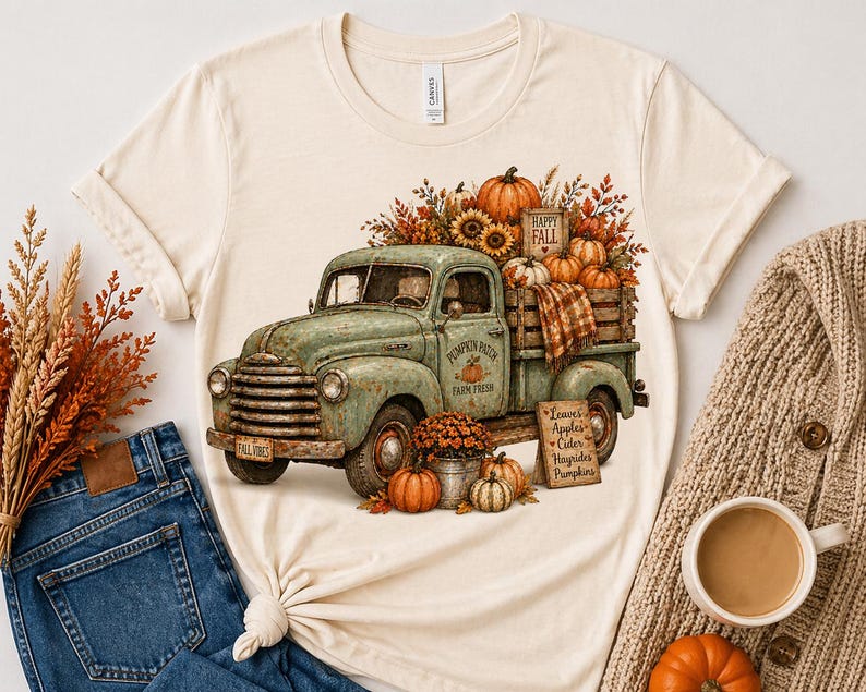 Fall PNG Bundle, Patchwork Floral Pumpkin Png, Coquette Bow Fall Png, Autumn Sublimation Designs, Thanksgiving PNG, Pumpkin Spice PNG image 10