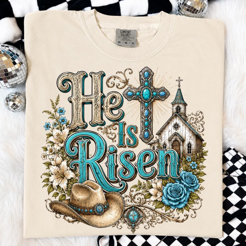20+ Western Christian PNG Bundle, Christian Cowgirl Sublimation, Bible Verse PNG, Faith Cross Cowboy Boots, Religious Shirt Design Download image 6