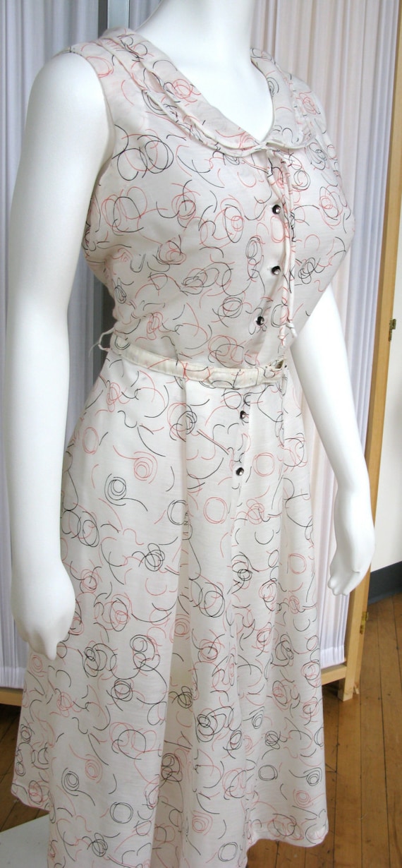 Vintage 1950's Dress Novelty Print