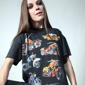 Harley Davidson tee shirt / Vintage Shovelhead Panhead Evo Big Twin Chopper Biker t shirt