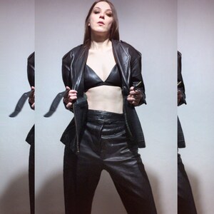 vintage leather motorcycle jacket with Kevlar lining womens riding gear