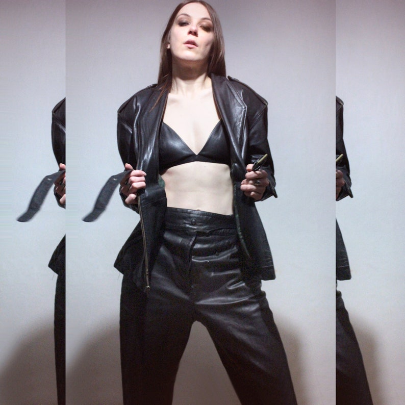 vintage leather motorcycle jacket with Kevlar lining womens riding gear