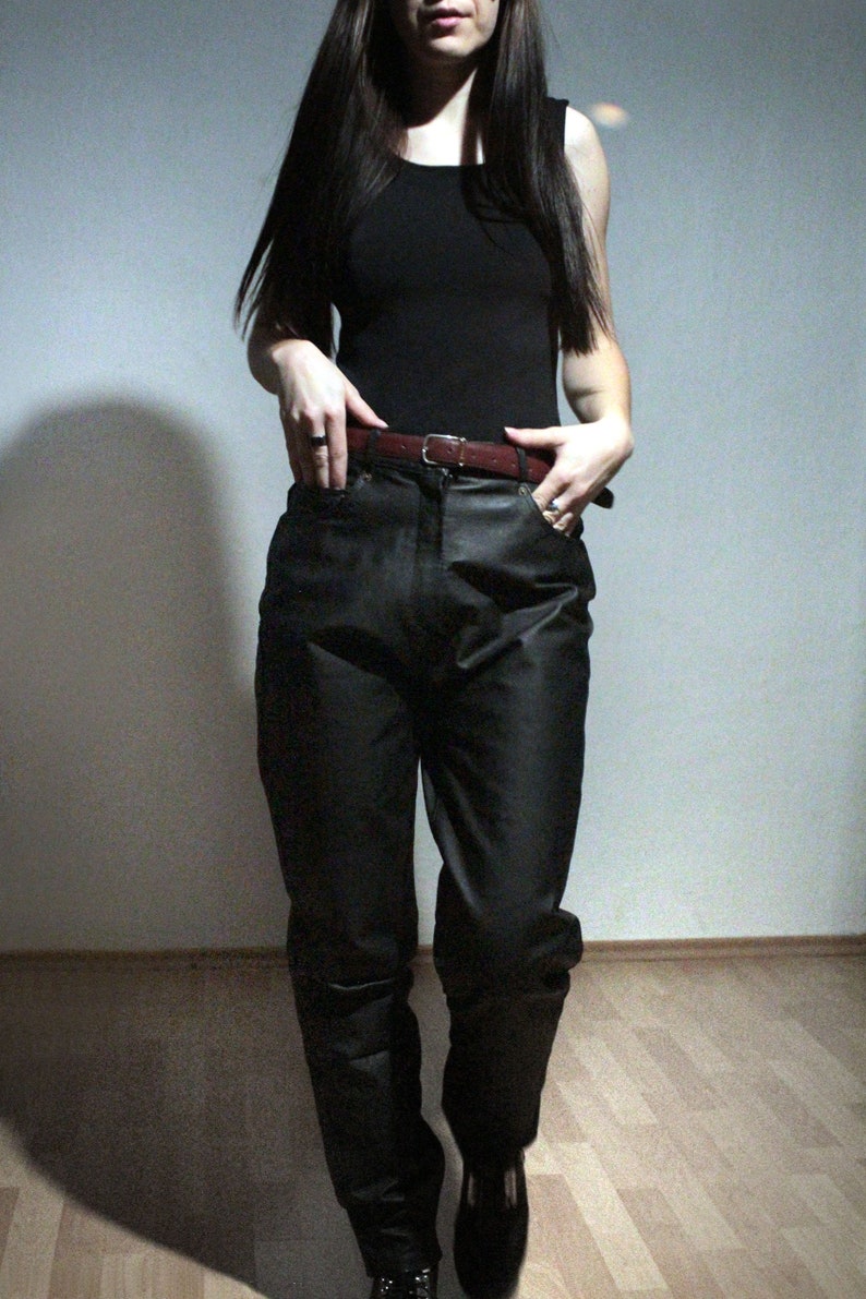 vintage leather pants plus size