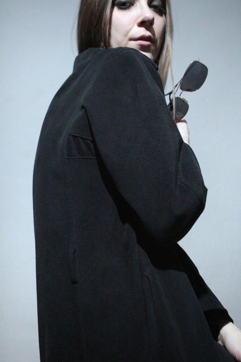 long black trench coat