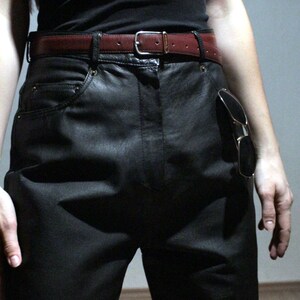 plus size leather pants