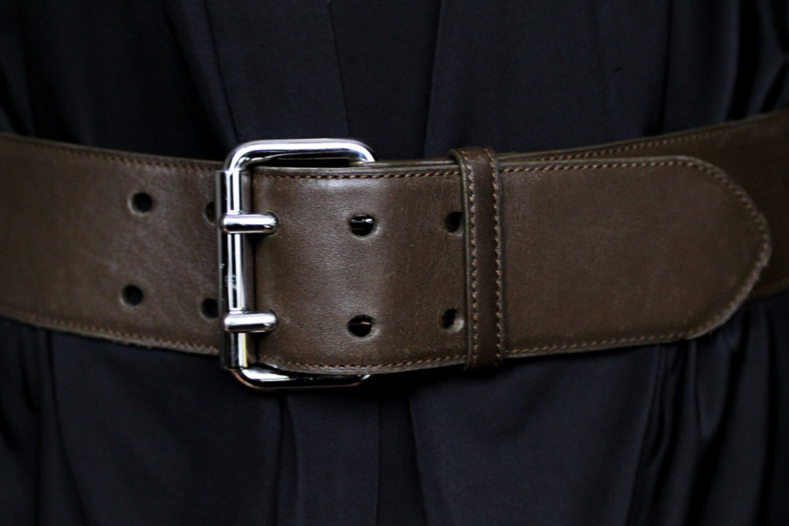LAST CHANCE Ralph Lauren Belt Minimalist Brown Leather Etsy