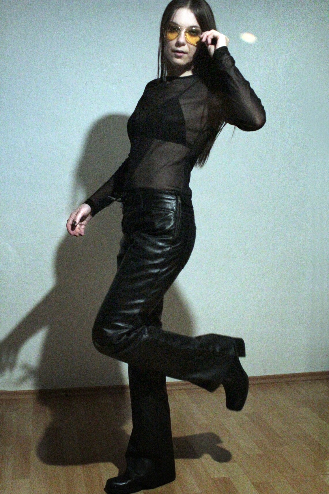 Lace up Fly Leather Pants / Black Leather Motorcycle Pants Etsy