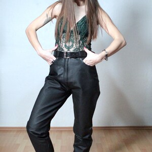 Womens leather pants high waisted