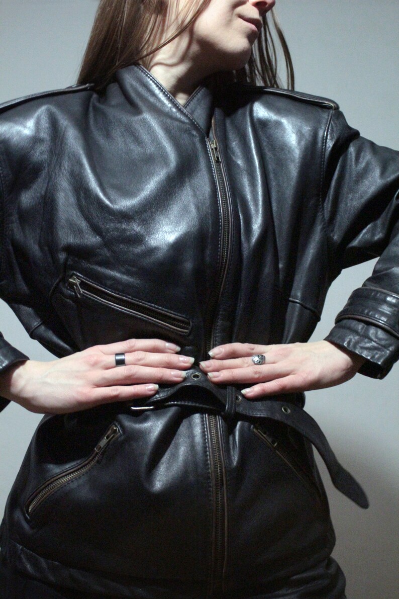 vintage leather motorcycle jacket with Kevlar lining womens riding gear