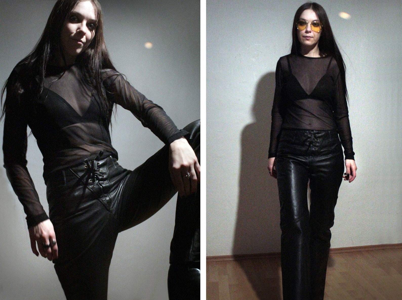 Lace up Fly Leather Pants / Black Leather Motorcycle Pants Etsy