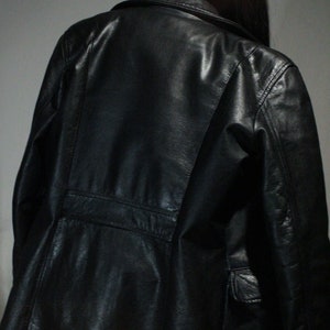 vintage leather blazer