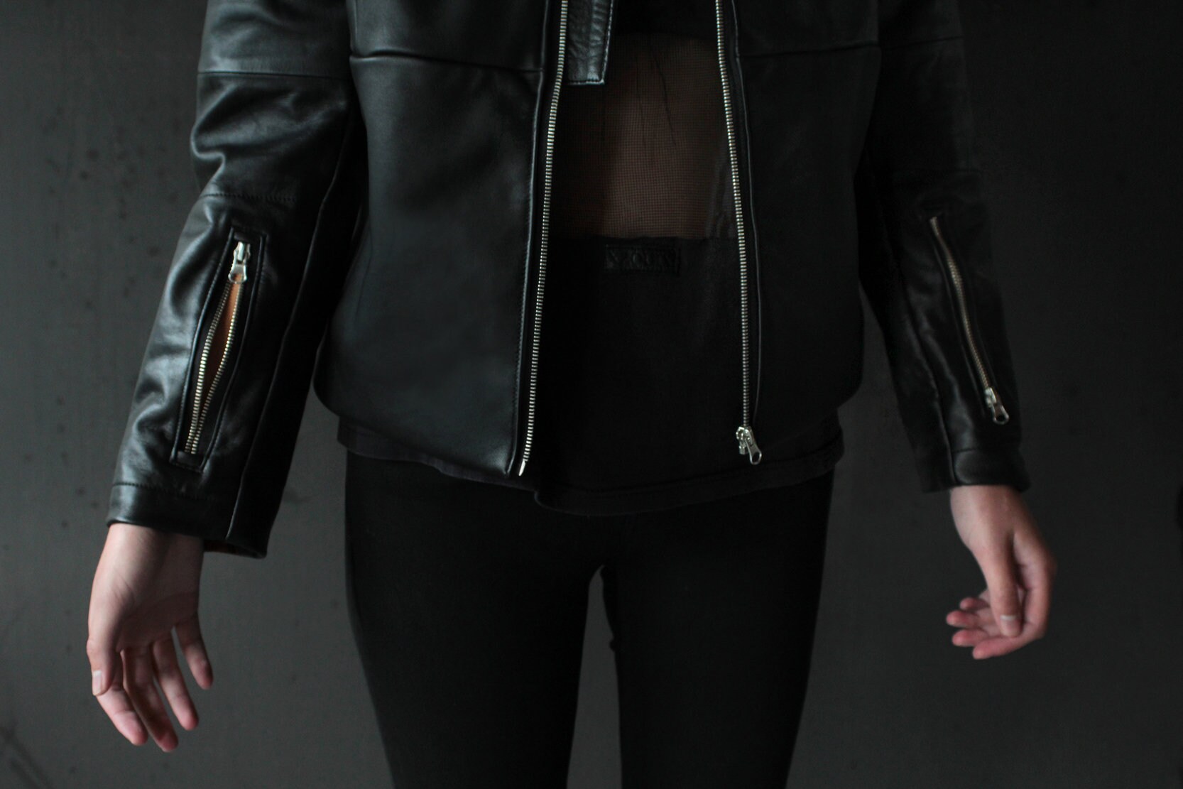 Leather Jacket / Vintage Black Leather Motorcycle Jacket - Etsy