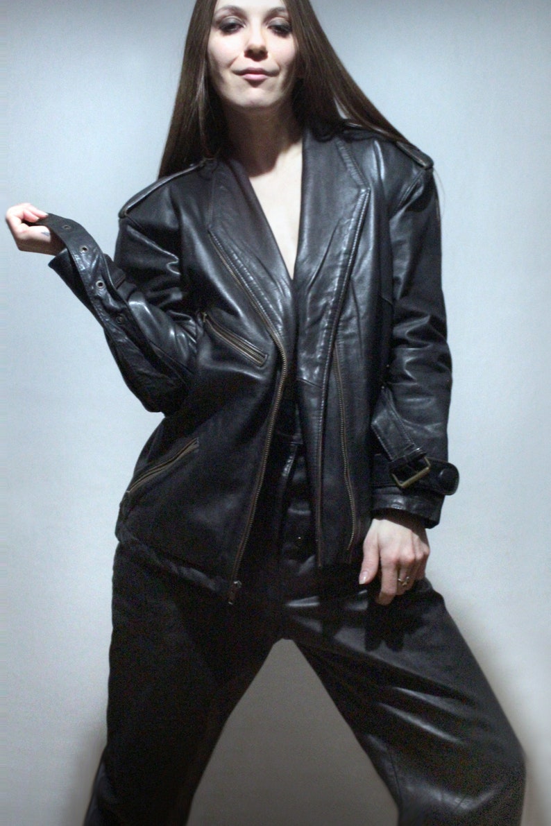 vintage leather motorcycle jacket with Kevlar lining womens riding gear