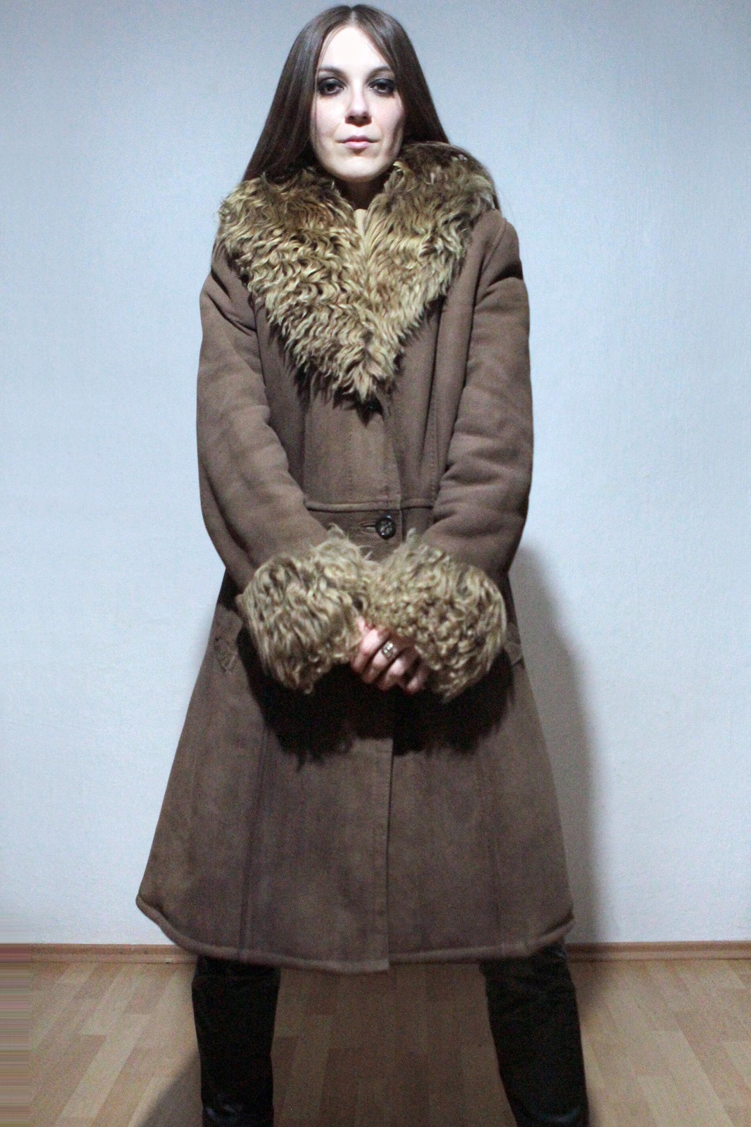 Antonella - Brown Shearling Coat